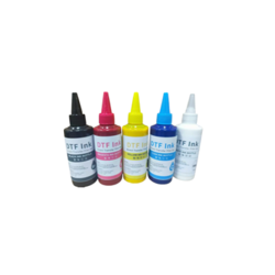 DTF Water Based Textile Ink Direct to Film 5 Colors Value Pack Combo