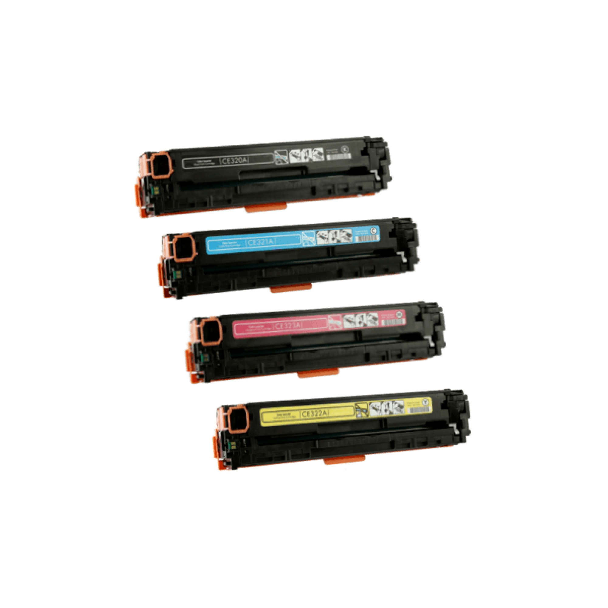 Set of 4 Toners cf210A Hp131a Hp128a ce320a Compatible Set of 4 Toners cf210A Hp131a Hp128a ce320a Compatible
