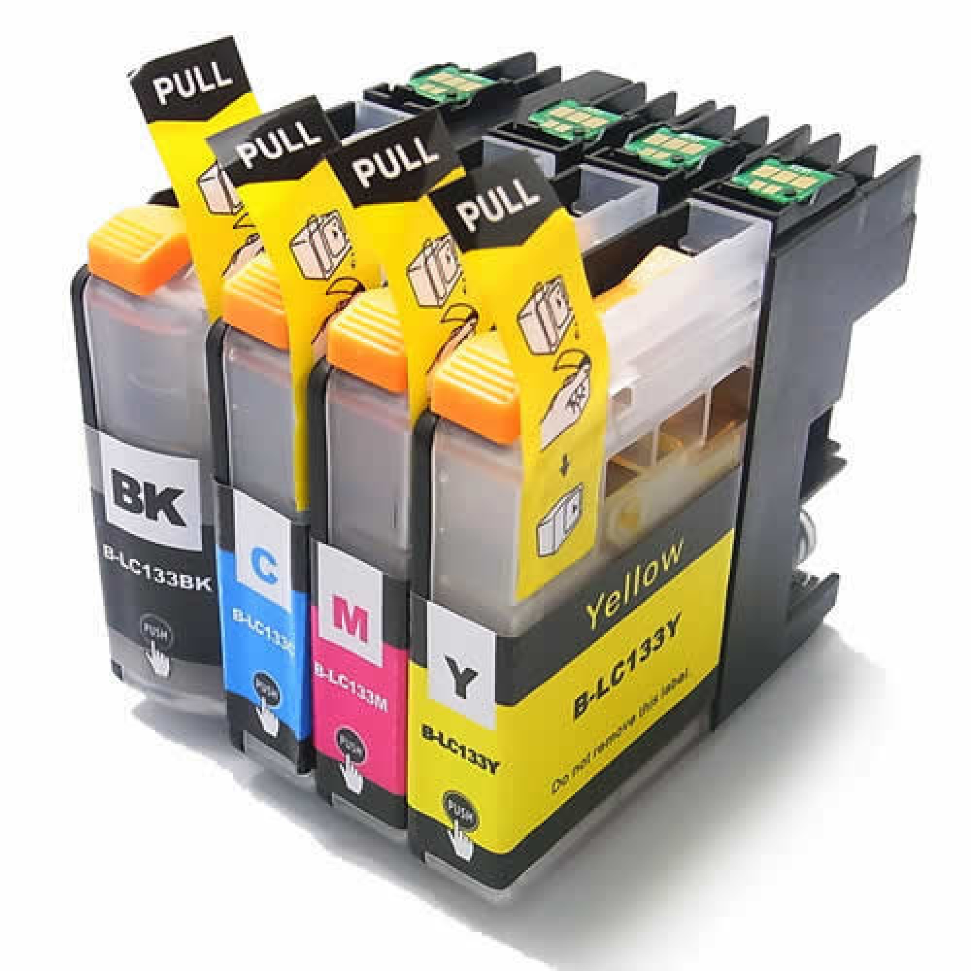 Brother LC133 High Yield Ink Cartridges B+C+Y+M