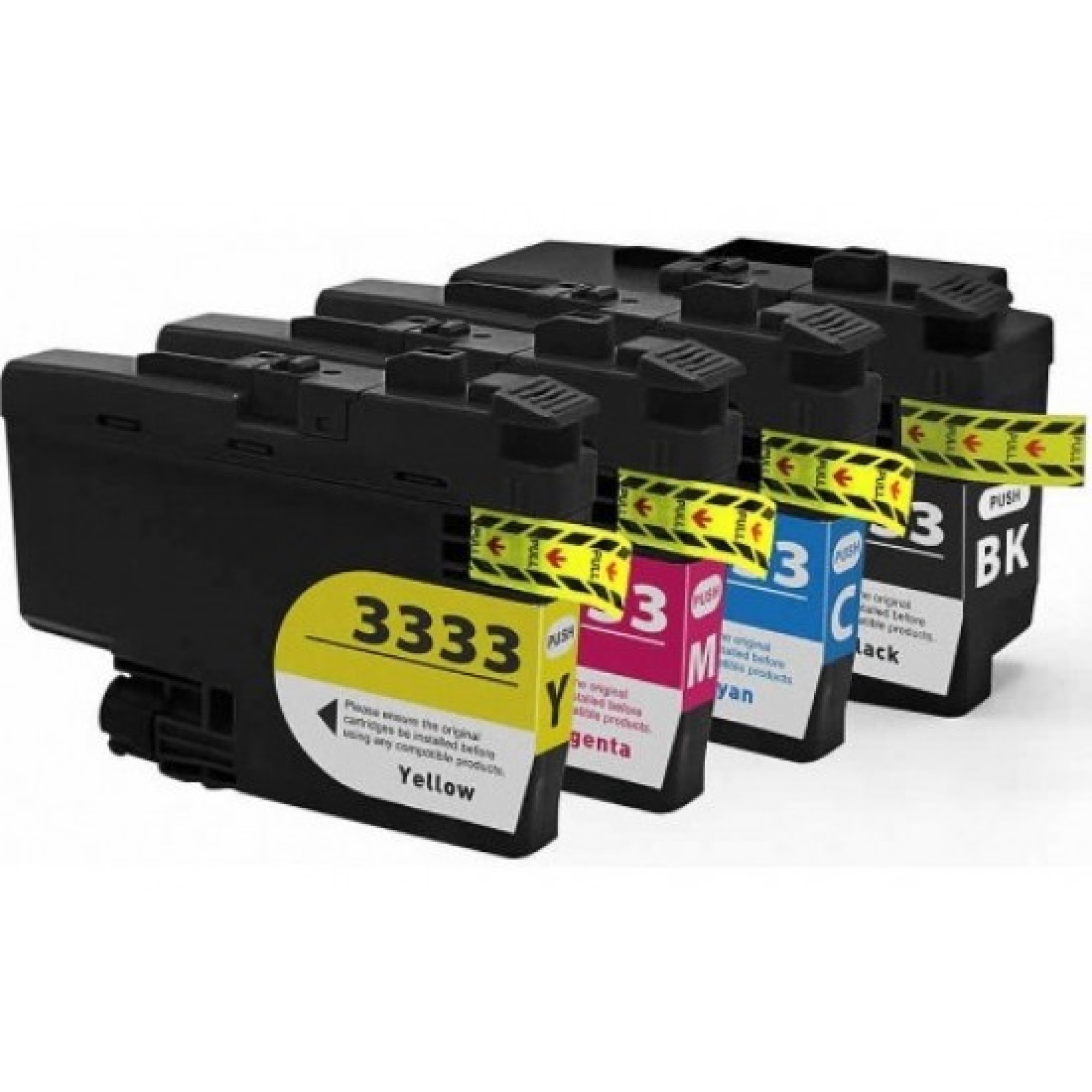 Brother lc3333 Ink Cartridges B+C+M+Y