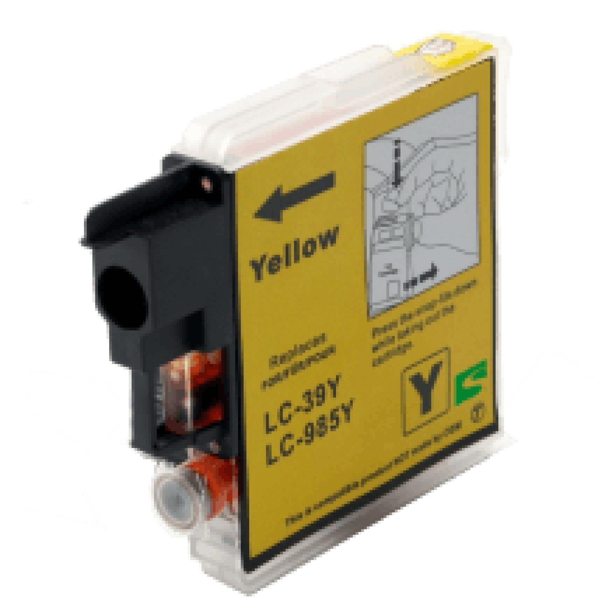 Brother lc38 ink cartridge yellow compatible 