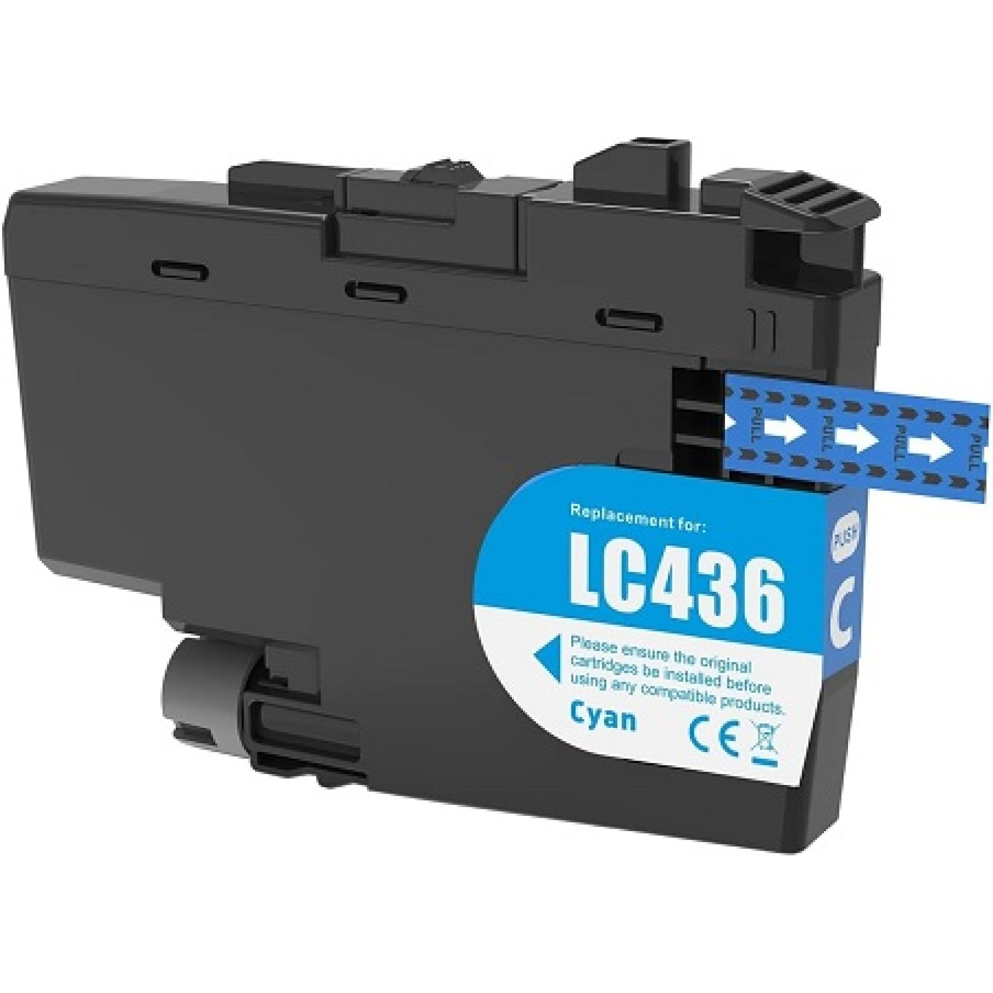 compatible Brother LC436 Cyan ink cartridge compatible Brother LC436 Cyan ink cartridge