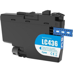 compatible Brother LC436 Cyan ink cartridge