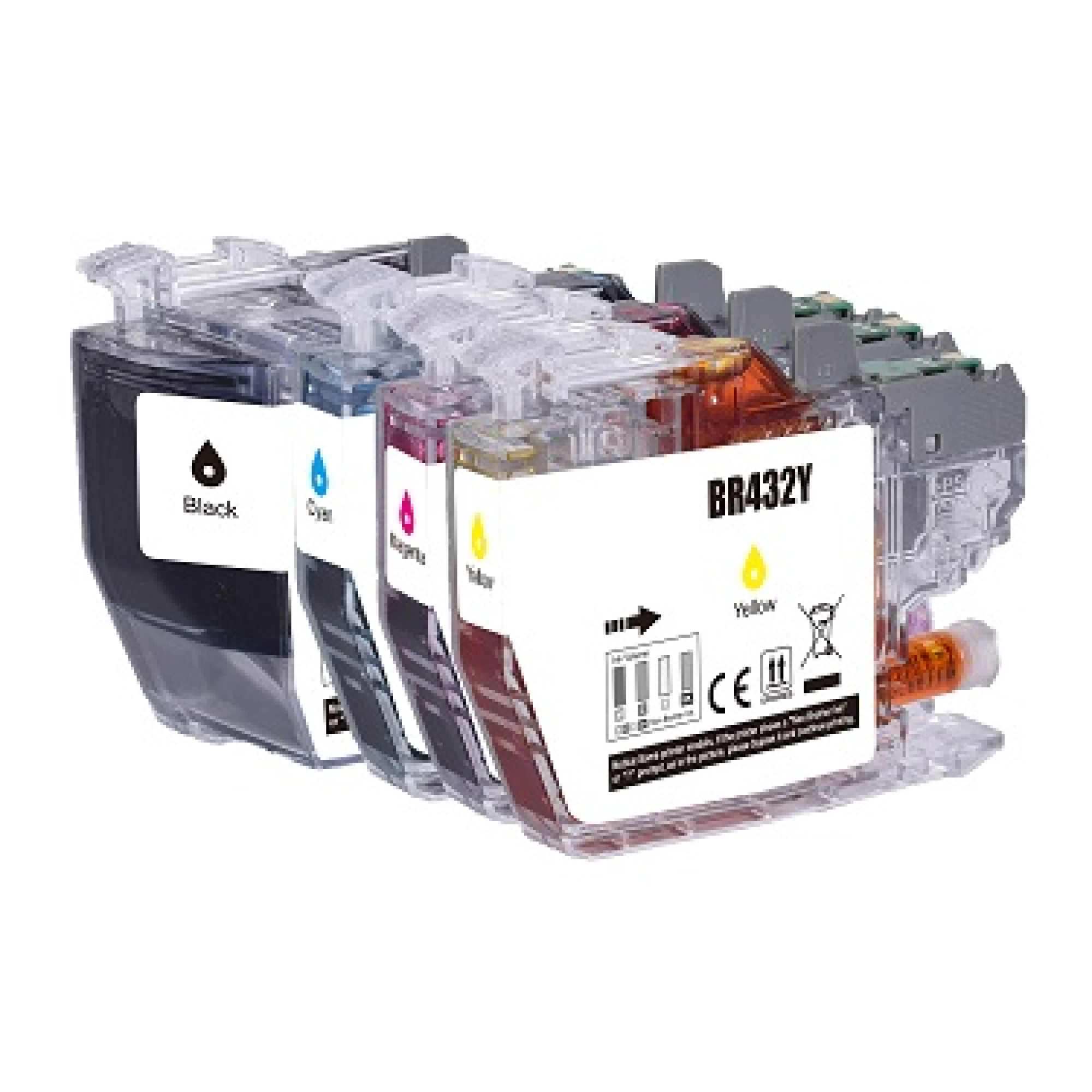 Brother lc432 ink cartridges compatible value pack combo