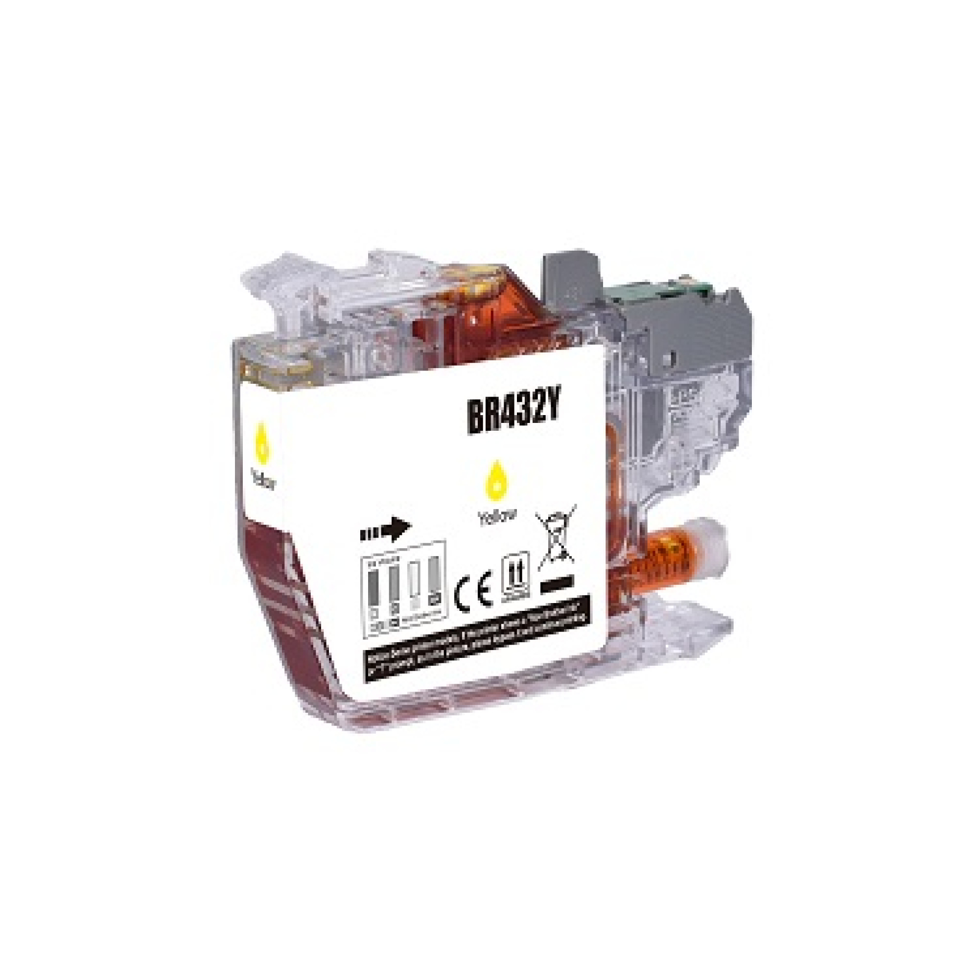 Brother lc432 ink cartridge compatible yellow Brother lc432 ink cartridge compatible yellow