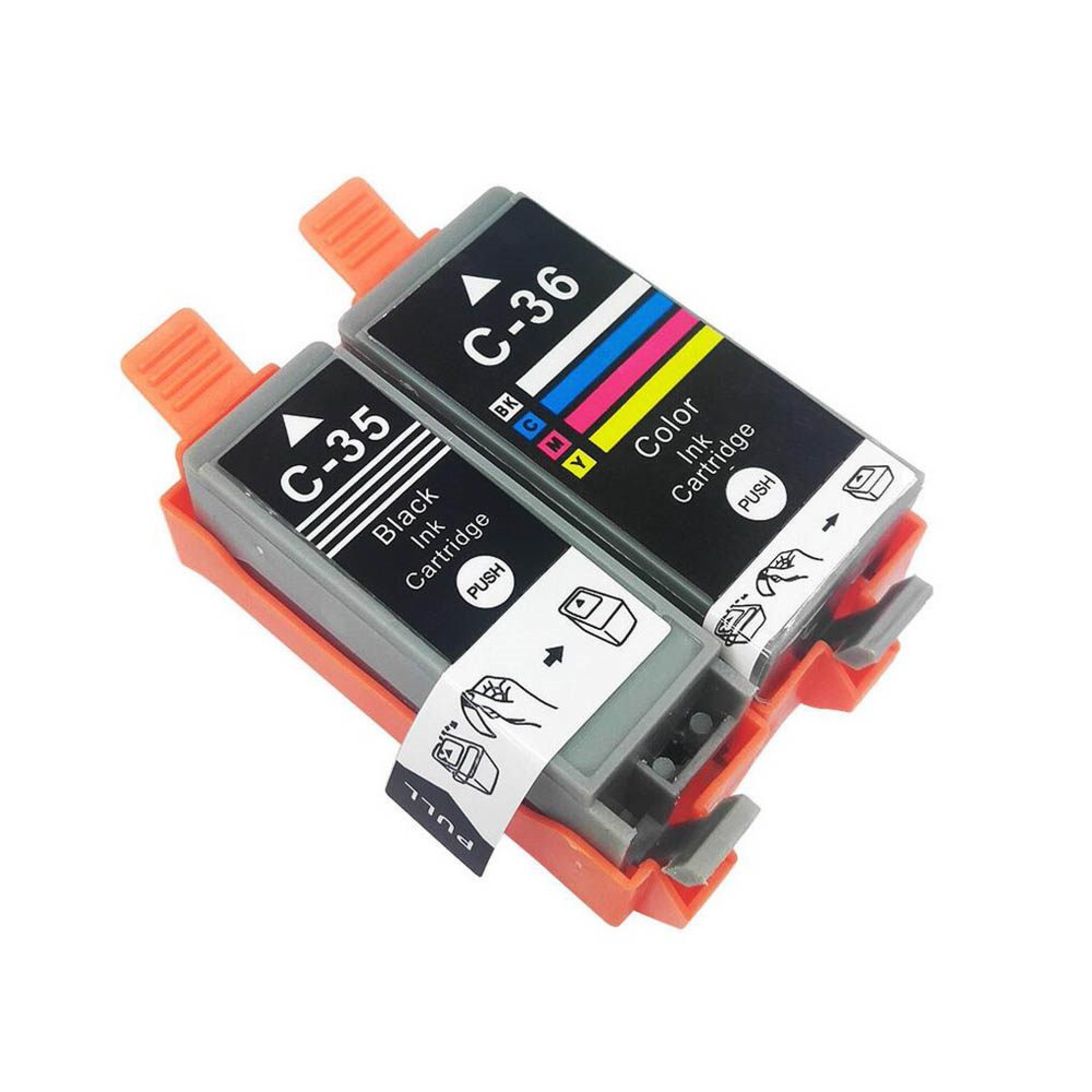 Canon PGI35 Black + Tri Color Cartridges Compatible