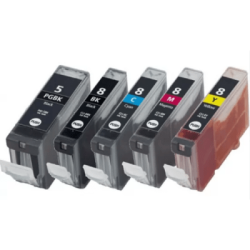Canon CLI8 Black / CLI8 Color Compatible 4 Ink Cartridges 