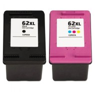 Compatible HP 62XL HY Bk + Tri-Color Ink Cartridges Full Set