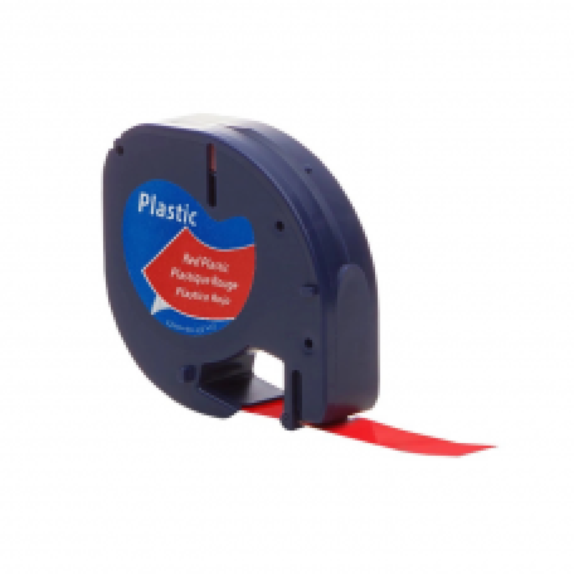 Dymo A91203 Black on Red Tape 12mm x 4m