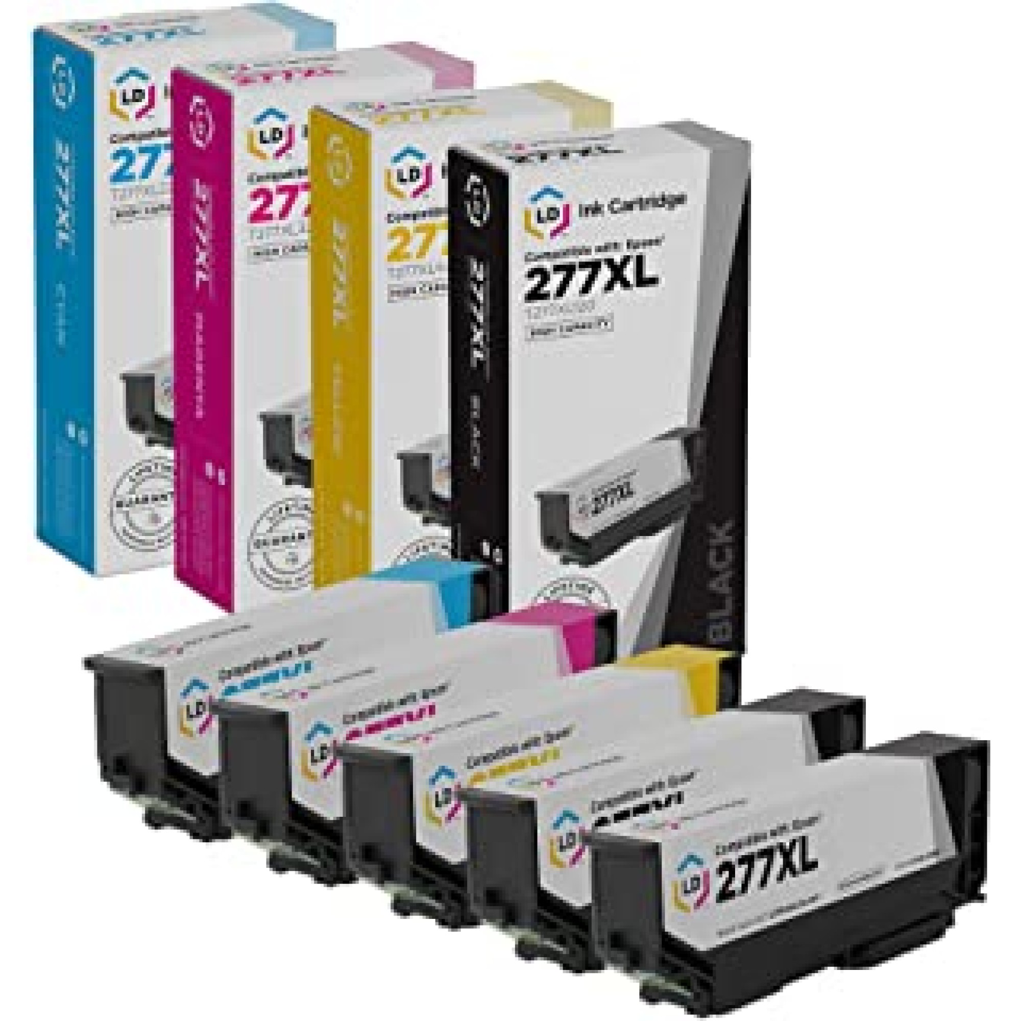 Compatible Epson 277XL High Yield Ink Cartridges Value Pack Combo