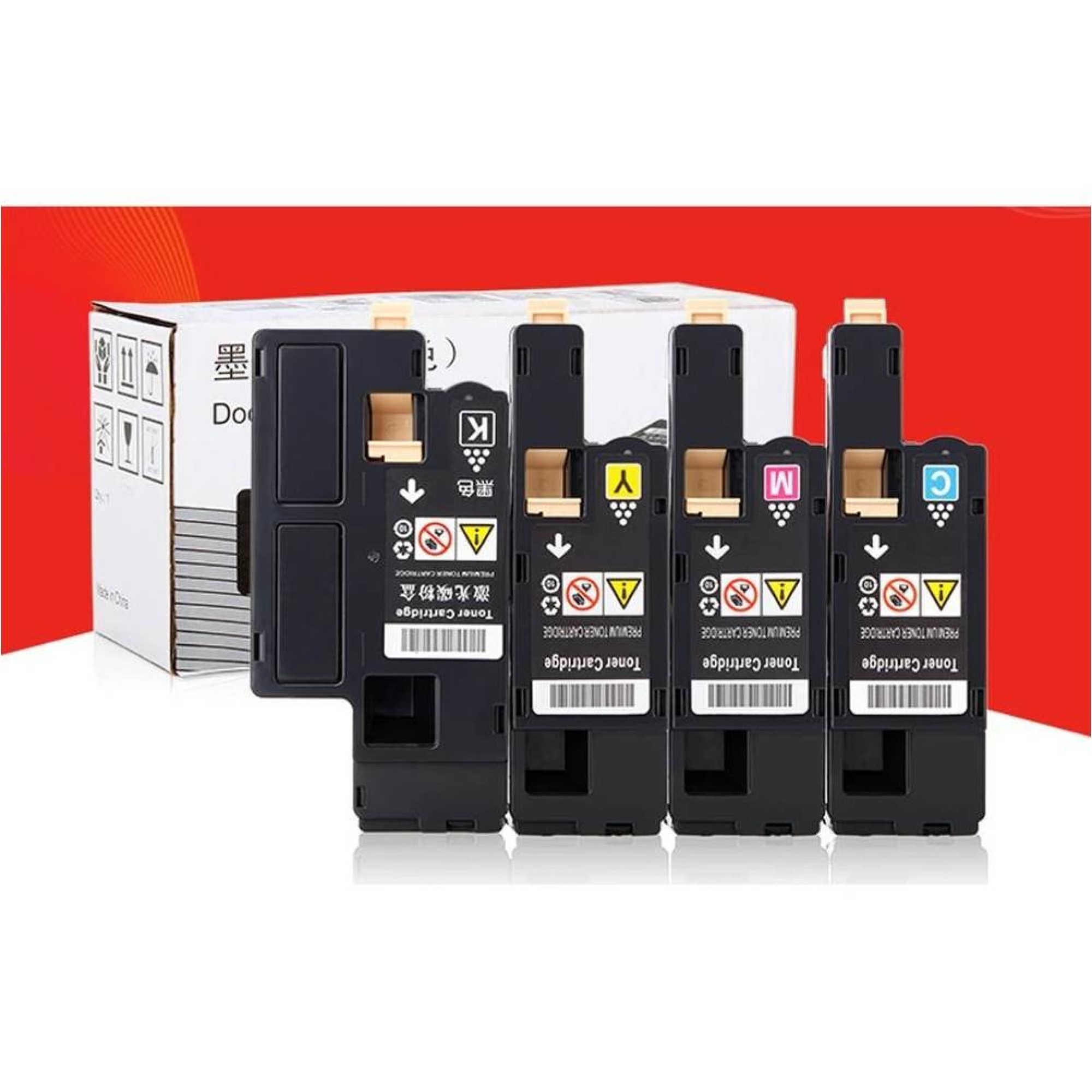 Fuji Xerox CP225w CM225fw set 4 Cartridges
