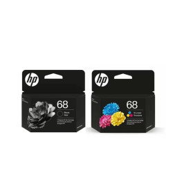 Hp 68 Cartridges Black Ink 7FP21TA | Color Ink 7FP20TA Genuine Original