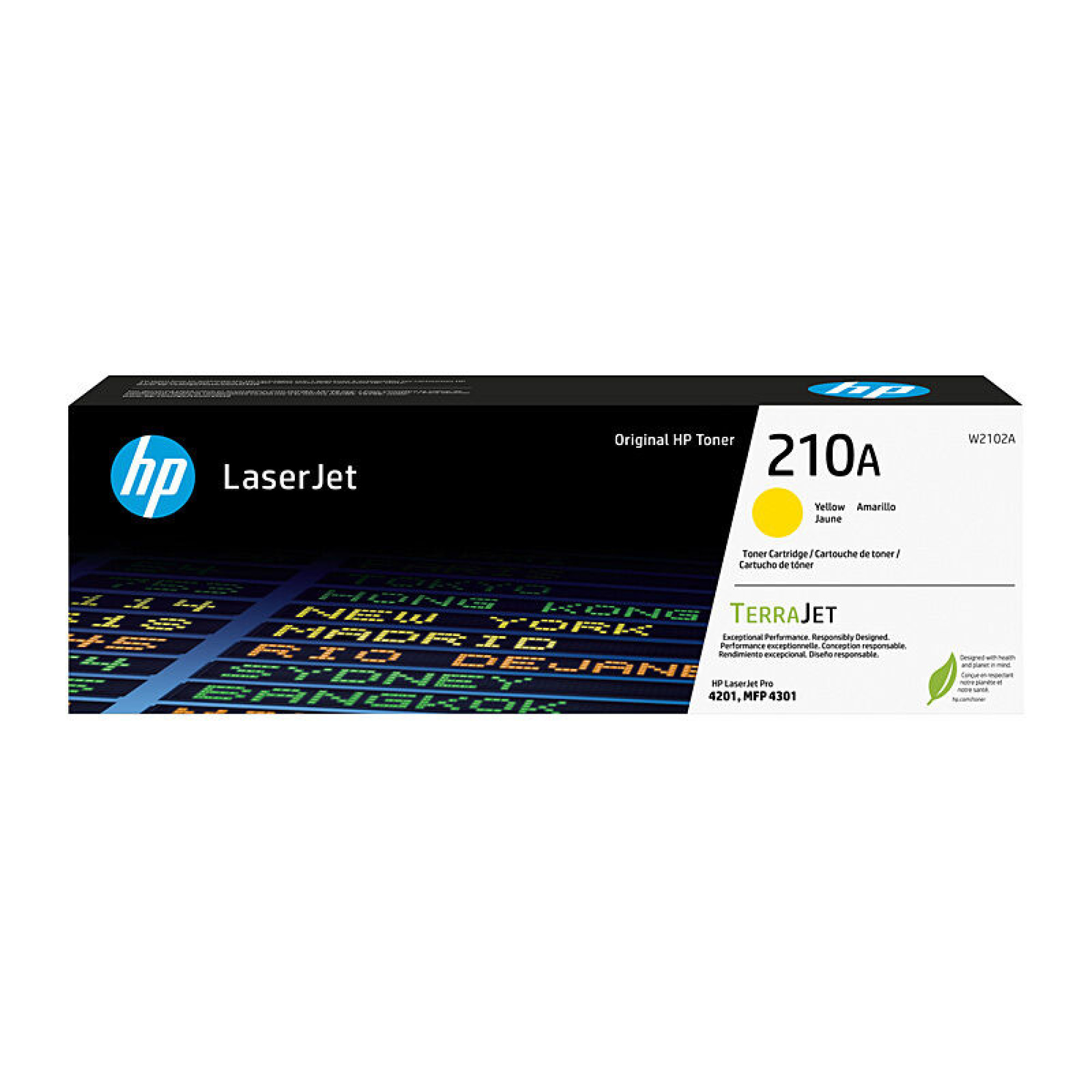 Genuine HP 210A Yellow Toner W2102A