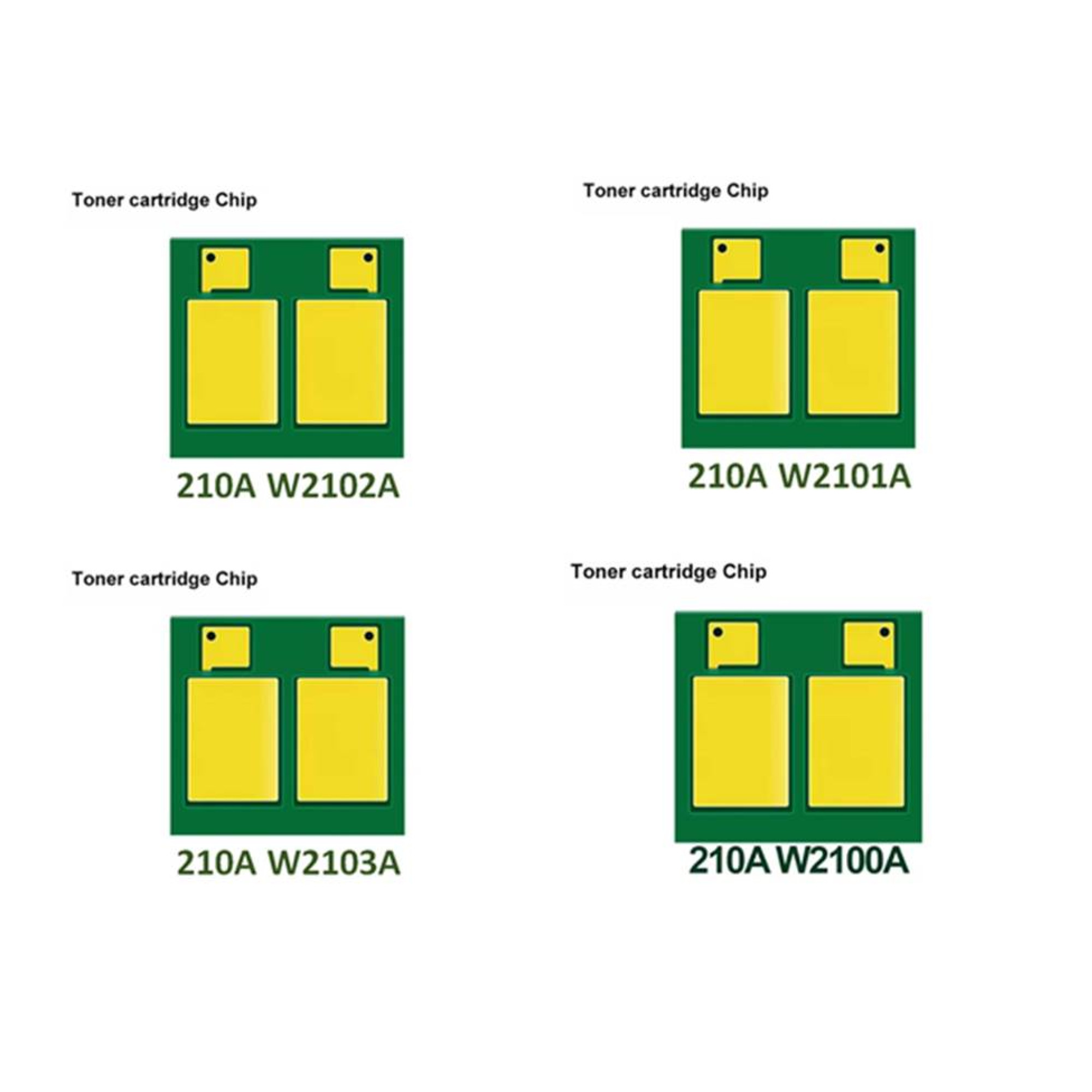 Compatible Chips for Hp 210a w2100a w2101a w2102a w2103a Cartridges