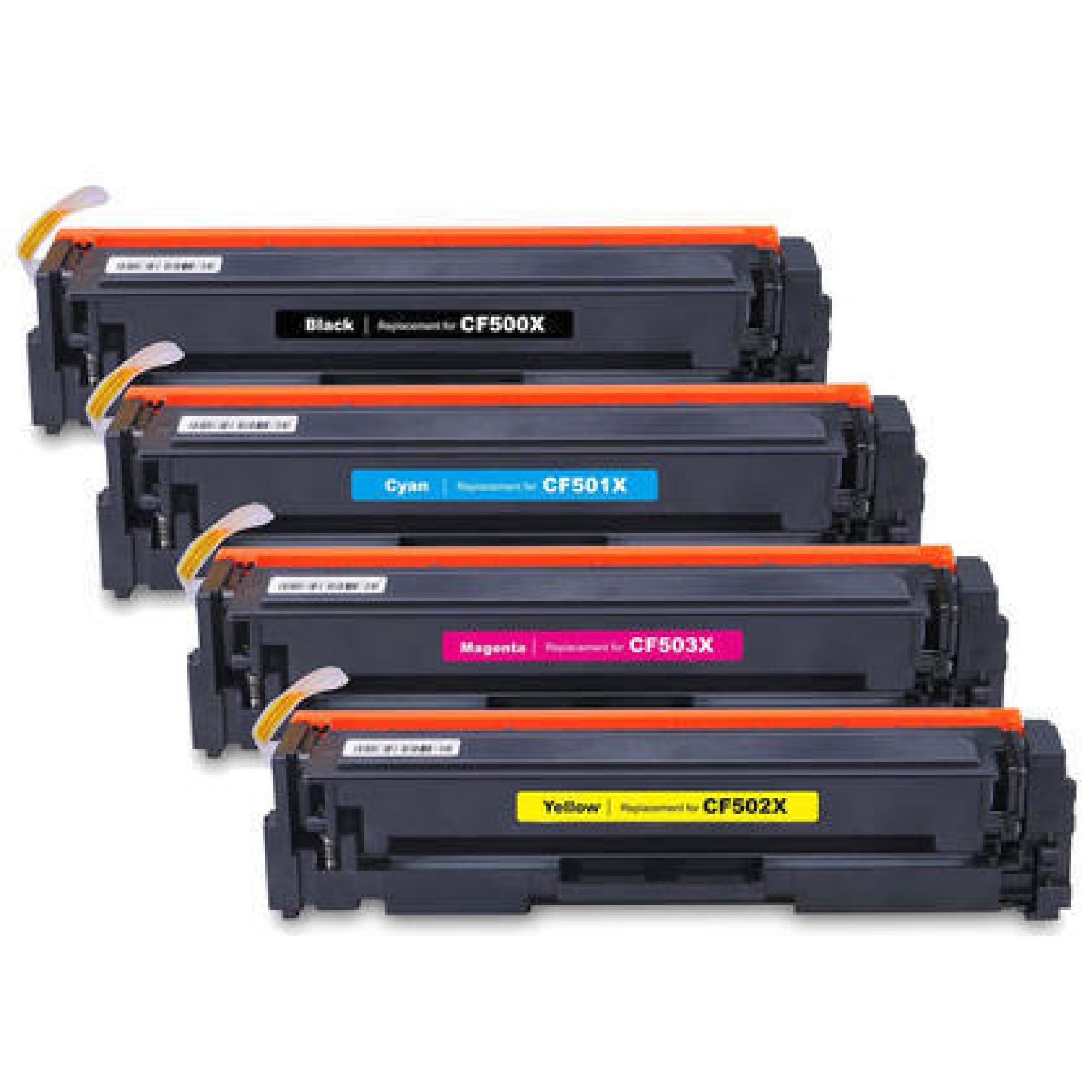HP 202X Black HP202A colors Compatible Toners CF500X CF501a CF502a CF503a HP 202X Black HP202A colors Compatible Toners CF500X CF501a CF502a CF503a
