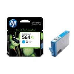 HP 564XL High Yield Cyan Ink Cartridge - CB323WA - Genuine