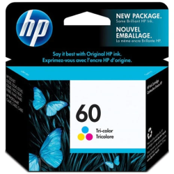 HP 60 Tri-Colour Ink Cartridge - CC643WA - Genuine