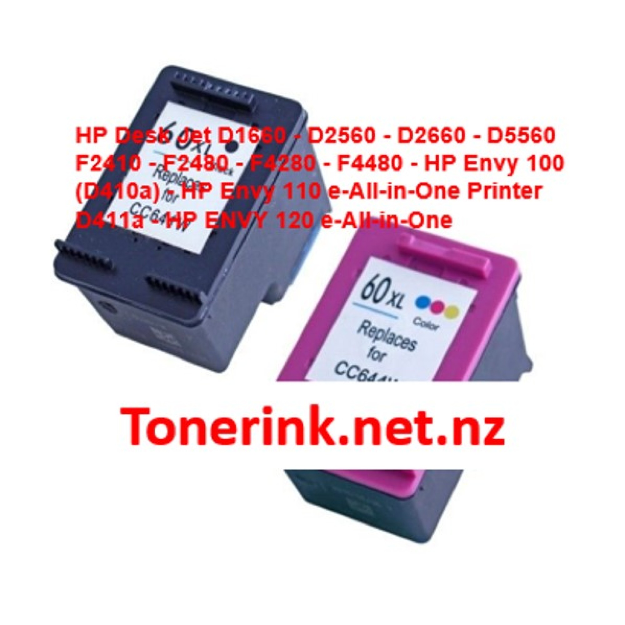 Compatible HP60xl Ink cartridges value pack 4 HP Deskjet D1660