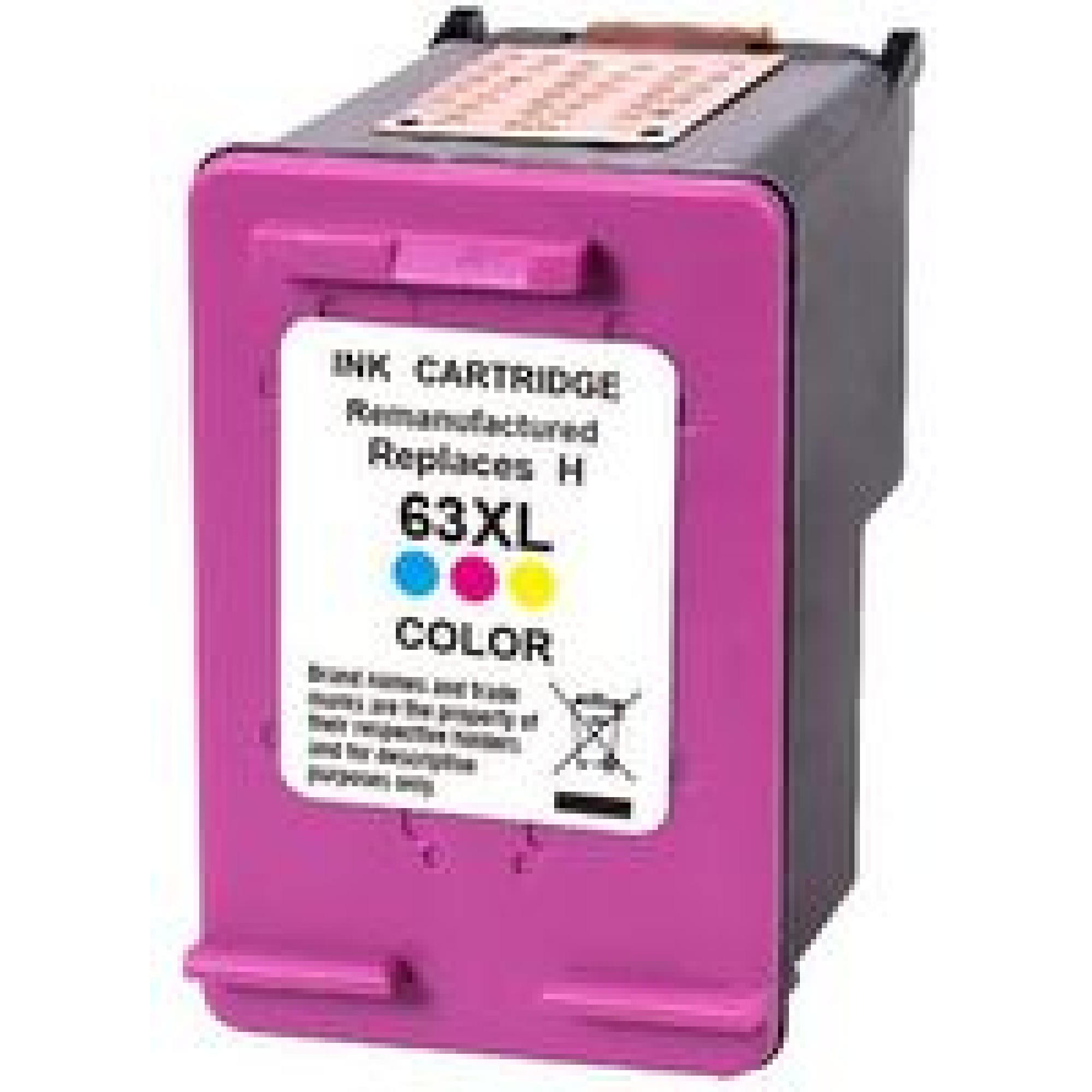 HP 63XL Tri Colors Ink Cartridge Compatible