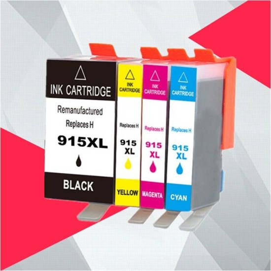 HP 915XL / HP915XL Yellow High Yield Ink Cartridges With New Chip 