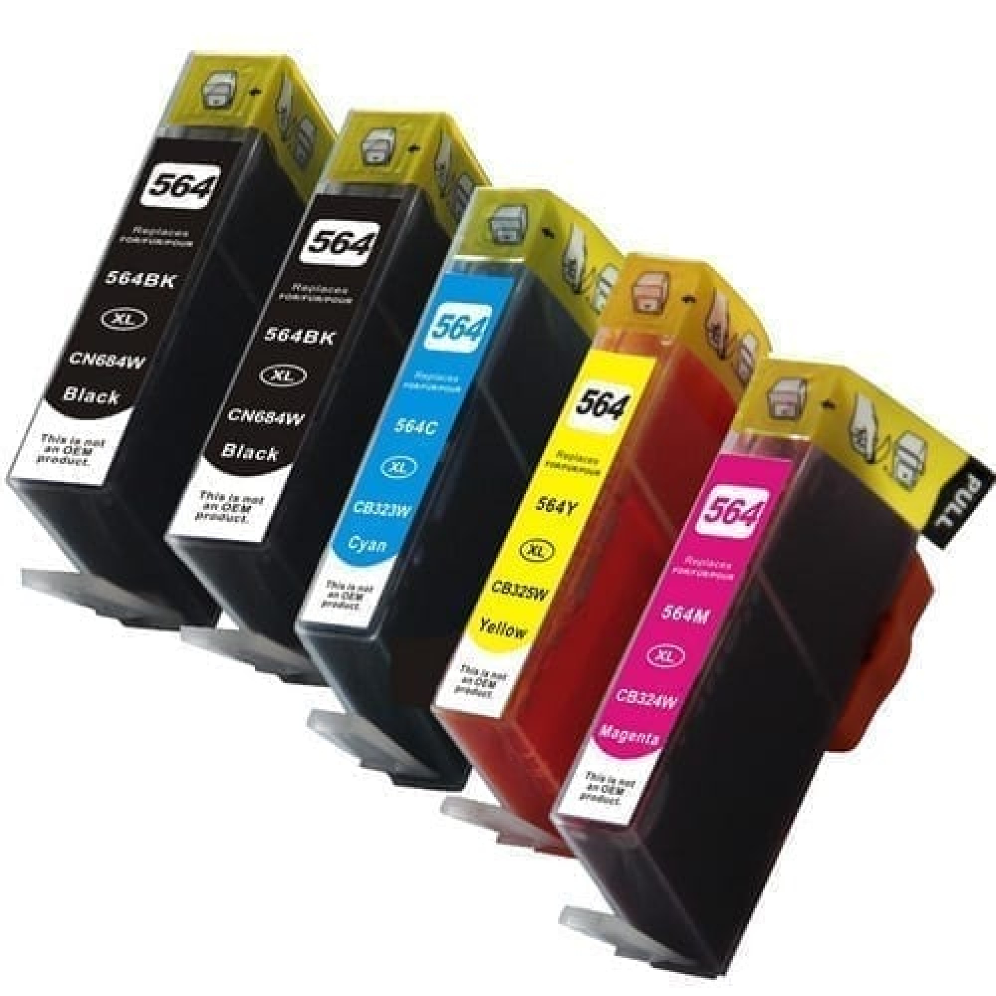 HP564XL / HP 564XL Compatible Ink Set Of 5 Cartridges 2B/C/M/ Y HP564XL / HP 564XL Compatible Ink Set Of 5 Cartridges 2B/C/M/ Y