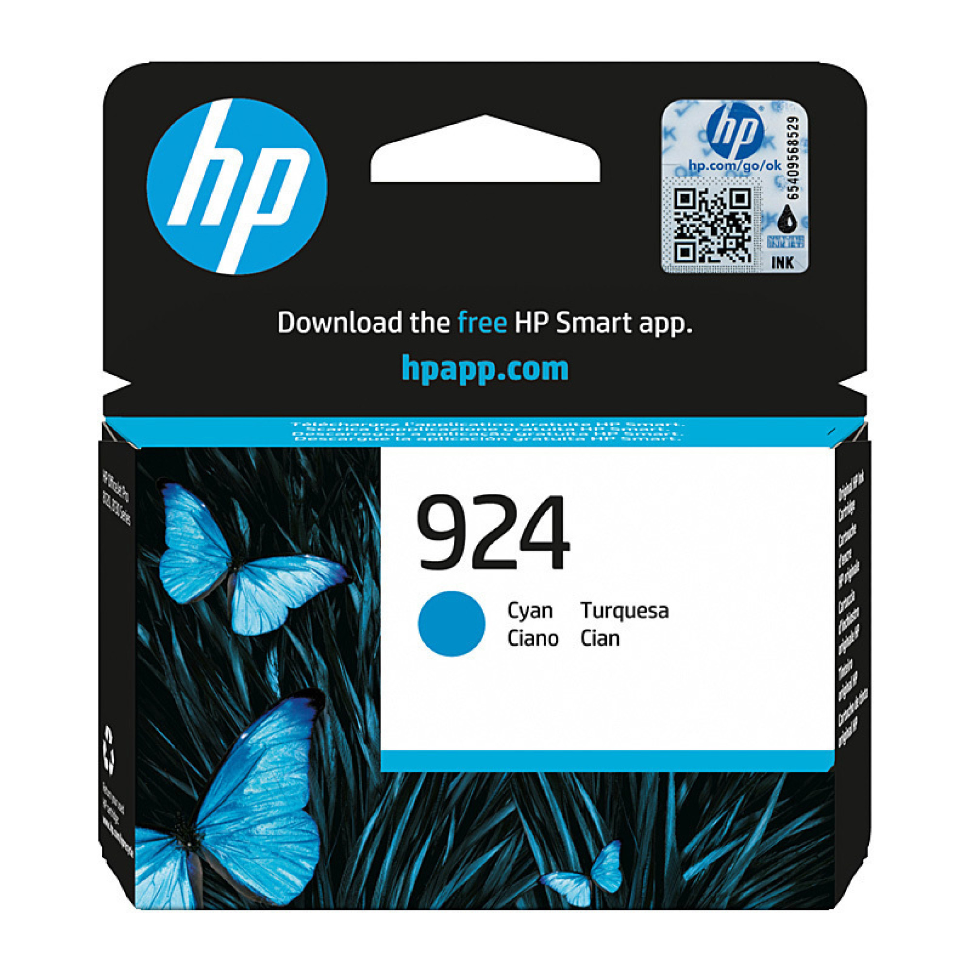 HP 924 Cyan Ink Cartridge Genuine Original 4K0U3NA HP 924 Cyan Ink Cartridge Genuine Original 4K0U3NA
