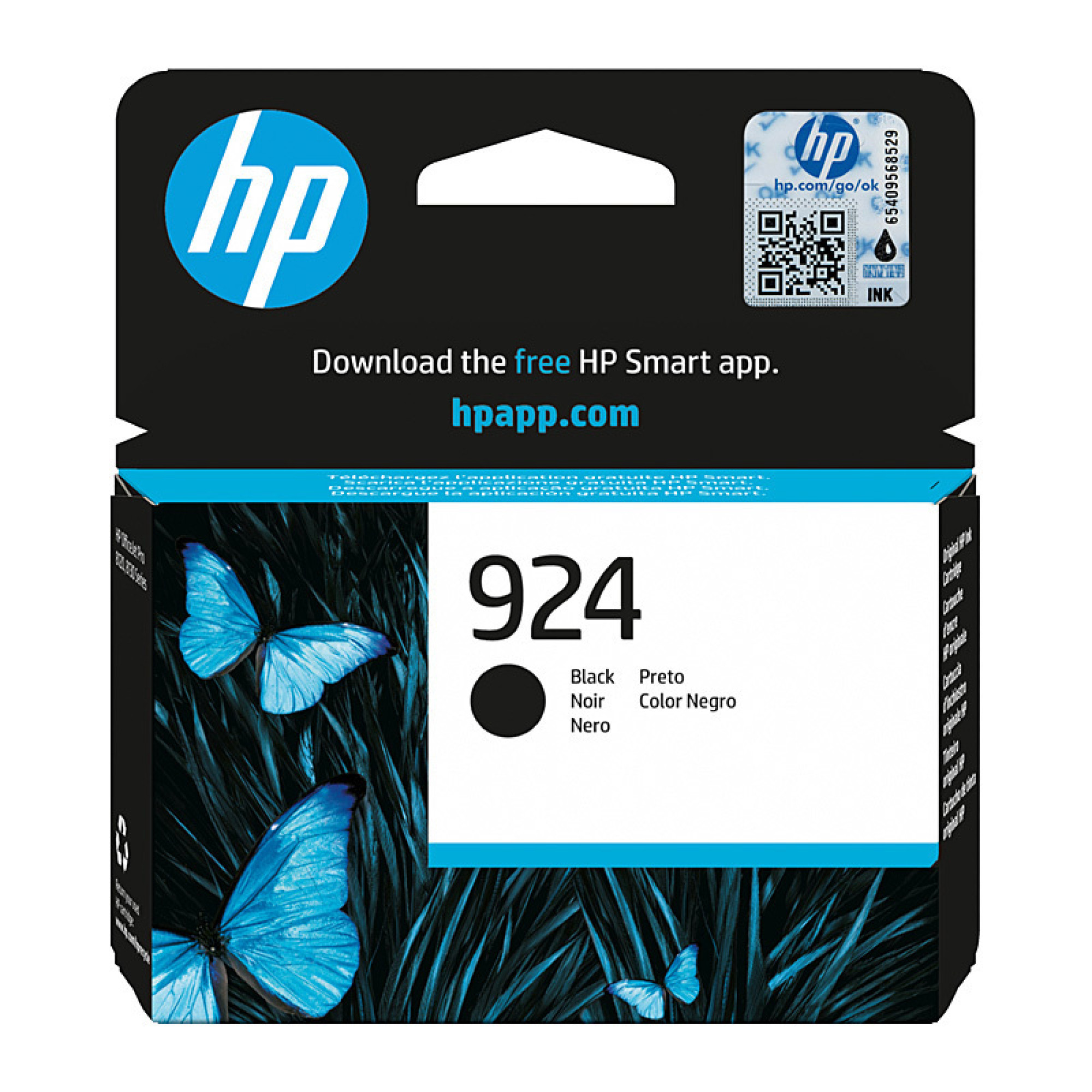 HP 924 Black Ink Cartridge Genuine Original 4K0U6NA HP 924 Black Ink Cartridge Genuine Original 4K0U6NA