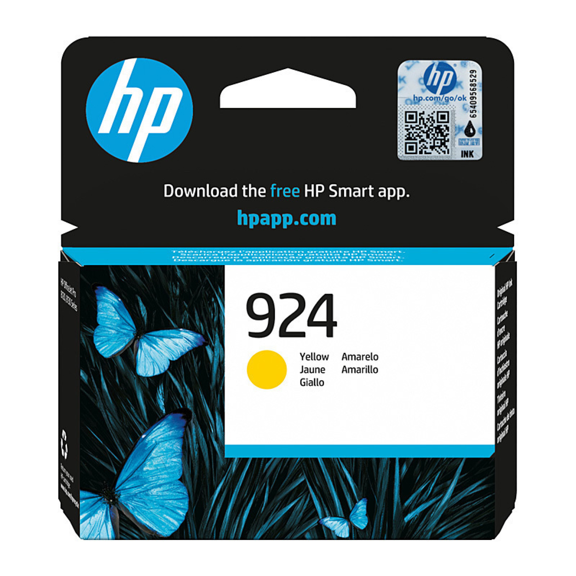 HP 924 Yellow Ink Cartridge Genuine Original 4K0U5NA