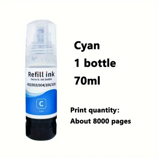 Epson 512 E522 Cyan Dye Refill Ink Bottle 70ml